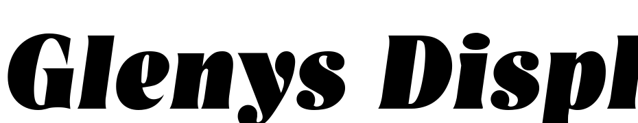 Glenys Display SSi Italic Font Download Free